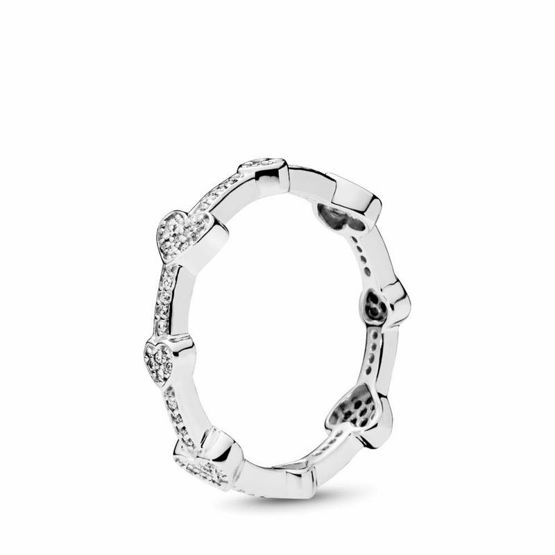 Pandora AlluStackable Ring Hearts Stackable Ring Silver Egypt DU9342607